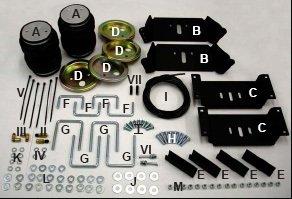 PacBrake Air Bag Spring Kit HP10070 99-16 Ford