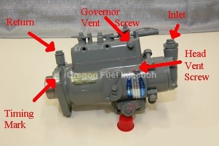 Delphi Lucas CAV injection pump install part locations