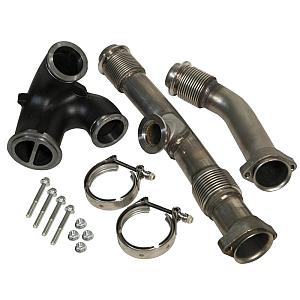 BD Turbo up-pipe Kit 1043918, turbo feed pipes 2004.5 - 2007 Ford 6.0 Powerstroke