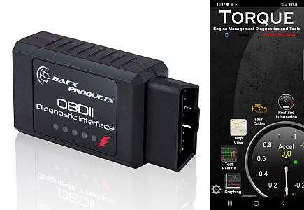OBD2 bluetooth adapter and phone app